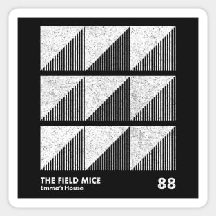 The Field Mice / Emma's House / Minimal Graphic Design Tribute Sticker